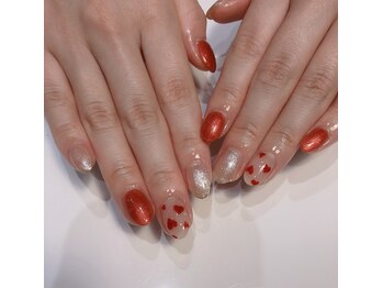 クリスタルネイルサロン(Crystal Nail)/ハートネイル ガーリーネイル
