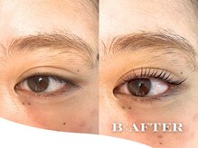 ビーアフターサロン 恵比寿本店(B<AFTER SALON)/目力高まる上品まつ毛パーマ