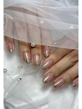 レイリーネイル(Reilly nail)/那覇ネイル/ラメフレンチ
