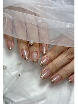 那覇ネイル/ラメフレンチ