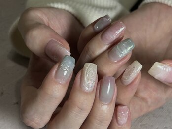 コユン(koyun.)/パステルニュアンスネイル