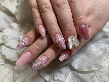 ネイルサロンサクラ(Sakura)/蝶々パーツ