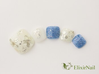 エリクサーネイル 神田(Elixir Nail)/フットやり放題/クーポン使用