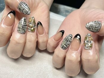 ニコミー(nicomii)/ツイードネイル/¥9000