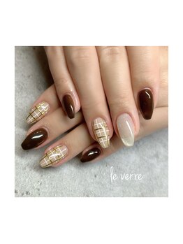 ルヴェール 久屋公園(le verre)/チェック柄 マグネット