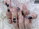 黒ネイル9000円