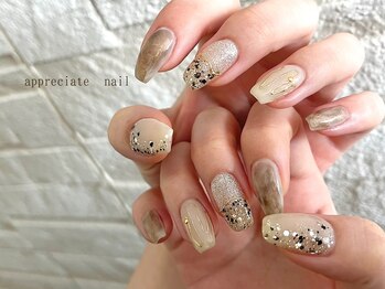 アプリシーエイトネイル(appreciate nail)/サンプルデザイン♪