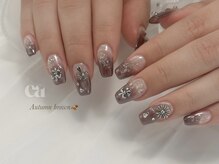 エア(ea)/Y2kブラウンクロスネイル