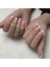【ハンド】オフなし　クリアベースフレンチ10本　￥6,000