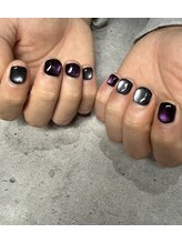 パープル×シルバーマグデザイン