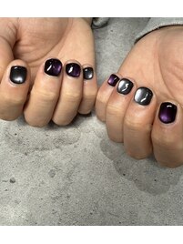 パープル×シルバーマグデザイン