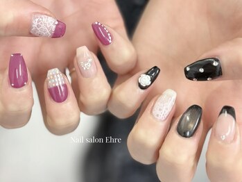 ネイルサロン エーレ 梅田店(Ehre)/HAND アート10本コース ¥9500