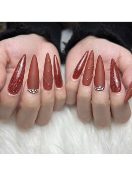 ドール(DOLL)の写真/【スカルプワンカラー・ラメグラ¥9,500】爪が小さい方にもおすすめ♪魅力的なキレイな指先を演出☆