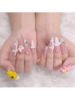 ネイル アトリエ アミュレット(Amulet)/ガーリーネイル