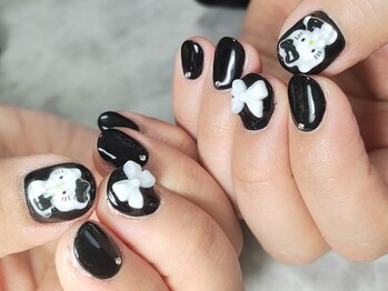 わたしのネイルとよもぎ蒸し/パーツアート