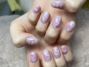 トリー アンド デリー(Toliy&Deliy)/キティちゃんネイル