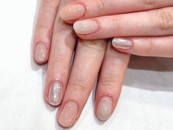 イヴ 新浦安店(Eve)/ブラウンシンプルベージュラメ