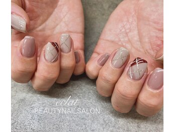 エクラ 楠葉店(eclat)/チェックネイル