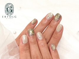 グリーン×チェック