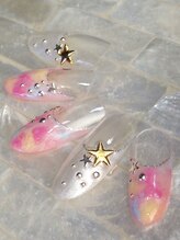 ココレア(COCOLEA)/☆タイダイ柄ネイル