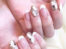 ネイルマジック 仙台一番町店(NAIL MAJIC)/フレンチ×シェルネイル☆オ-ダ-