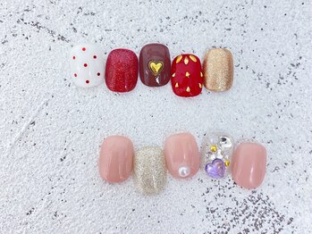 インミニネイルサロン 上野御徒町(INMENE)/ラブリーネイル¥6600