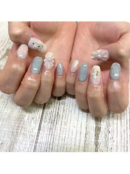 キャンネイル 金山店(Can Nail)/ぷっくりお花ネイル！