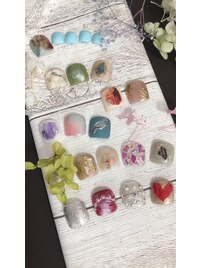 フットネイル親指アート定額制