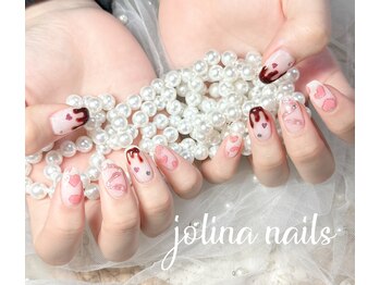 ジョリーナ ネイルズ 鶴見(Jolina Nails)/持ち込みデザイン　バレンタイン