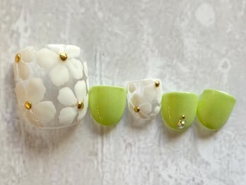 アブニール 我孫子店(AVENIR)/フラワーネイル新規¥6,380