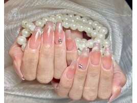 綺麗系シンプルネイル