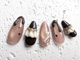 バレンタインチョコネイル