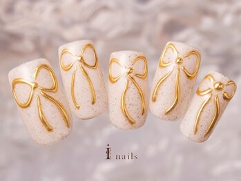 アイネイルズ 町田店(I nails)/ミラーリボンネイル10480円