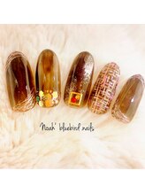 ノアブルーバードネイルズ(Noah' bluebird .nails)/ツイードネイル