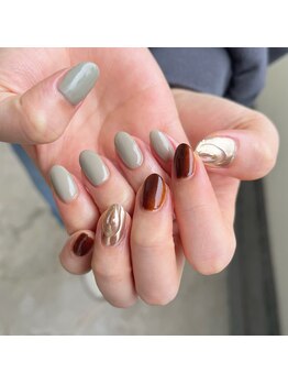 ネイルサロン アンブレラ(Umbrella)/ちゅるっと秋カラー☆