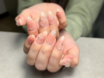 【薔薇ネイル:持ち込みデザイン