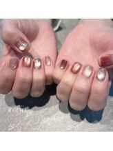 リッシュ(RICHE)/秋色ブラウンマグネットネイル