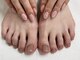 クムネイル 経堂(kkum nail)の写真/【一足先に、フットのお手入れ◎】ウォーターケア付で清潔感UP。パラジェル変更も可能で自爪にも優しい♪