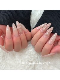 シンプルロングネイル