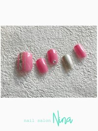 ガラスラインネイル