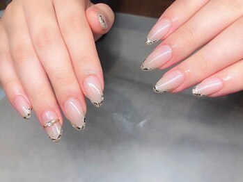 カラン(CALaN)/ガラスフレンチネイル♪