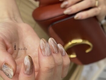 アイネイルズ 吉祥寺店(I nails)/シンプルカフェラテマーブル