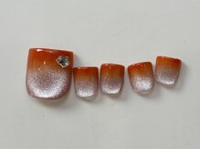ネイルメゾン 天神店(NAIL MAISON)/オレンジグラデマグ¥8500