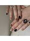 ハンドワークネイル(handworknail)の写真/ショートネイルだからこそ映える個性豊かなニュアンスデザイン。短い爪を活かしたおしゃれを提案！