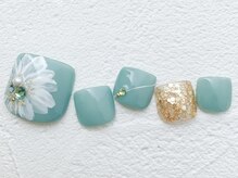 リーチェ ビューティアンドネイルサロン 大名店(Beauty&Nail Salon)/flower foot design