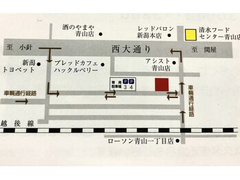 林整体療術院/駐車場案内※赤い■が当院