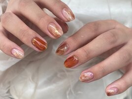 秋ニュアンスネイル