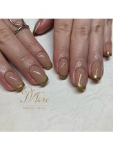 モアネイル(MORE-NAIL)/メタルゴールドフレンチ