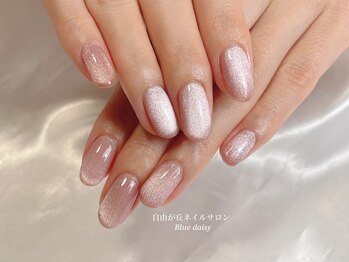 ブルーデイジー(Blue daisy)/マグネットネイル