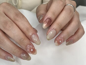 ミイネイル ブルーム(Me.nail Bloom)の写真/【エアジェル導入！】豊富な秋デザインなどおしゃれなデザインを種類豊富にご用意♪当日予約も可能★